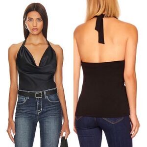 SUSANA MONACO NWT Cowl Halter Top Black
Size M